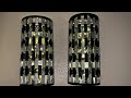 2020 DIY Black and Diamond Lighted Wall Sconces