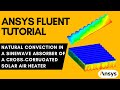 ANSYS Tutorial | Natural Convection in a Sinewave Absorber of a Cross-Corrugated Solar Air Heater