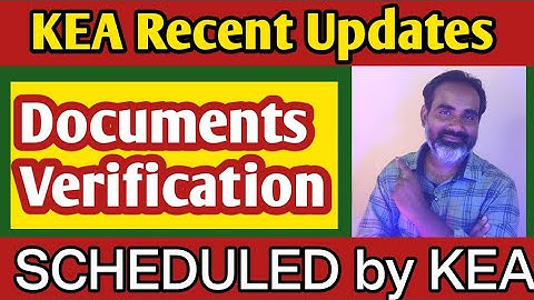 Schedule of KCET documents verification by KEA 2023|KEA KCET Documents verification 2023 released