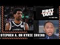 Stephen A. reacts to Kyrie Irving’s comments about how the vaccine mandate has impacted his life