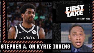 Stephen A. reacts to Kyrie Irving’s comments about how the vaccine mandate has impacted his life