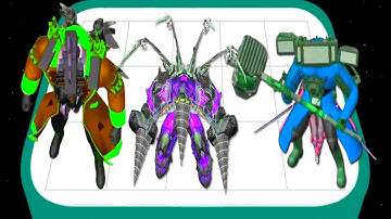 Merge Master Zombie Battle - Titan Speakerman vs Drillman Multiverse Gameplay Max Level