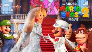 The Super Mario Bros 2 Movie scene. The wedding of Mario and Princess Peach inside the castle ❤️✨|..