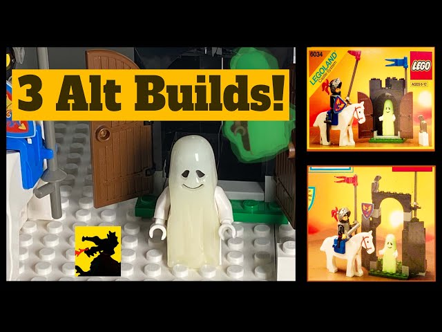 Lego 6034 - Black Monarch's Ghost - With 3 alt builds - - YouTube