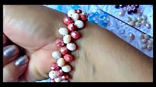 Cómo hacer pulsera con Cristalitos