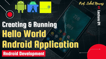 Creating Hello World Application using Android Studio 2020 Urdu / Hindi