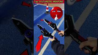 Top 3 Futuristic Weapons That Look INSANE 😱⚡ #gadgets #shorts