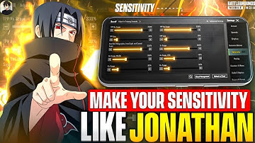 Make Your Sensitive Like Jonathan in 5 Step 🔥 BGMI Sensitivity Guide for Every Device | 3.9 UPDATE
