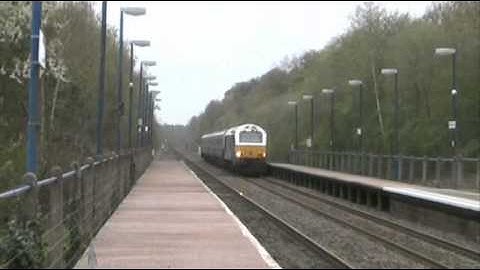 A Wrexham & Shropshire Class 67 leads a train through Denham Golf Club bound for Marylebone