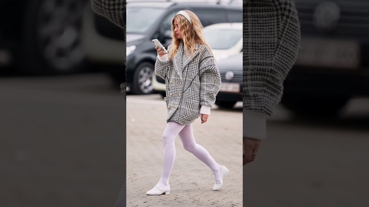 White tights outfit ideas #shorts #tights #clothes