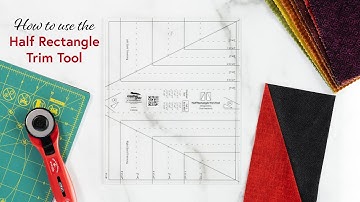 How to Use the Half Rectangle Trim Tool by Creative Grids | Shabby Fabrics Notions