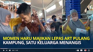 Momen Haru Majikan Lepas ART Pulang Kampung, Satu Keluarga Menangis Berikan Perhiasan