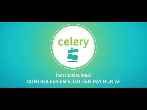 Een pay run controleren en afsluiten in Celery