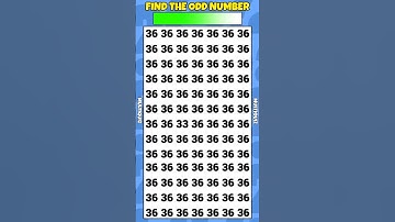Find The Odd One Out-Numbers Edition Best Quiz Short Video #quizviral #dailyquiz #funquiz