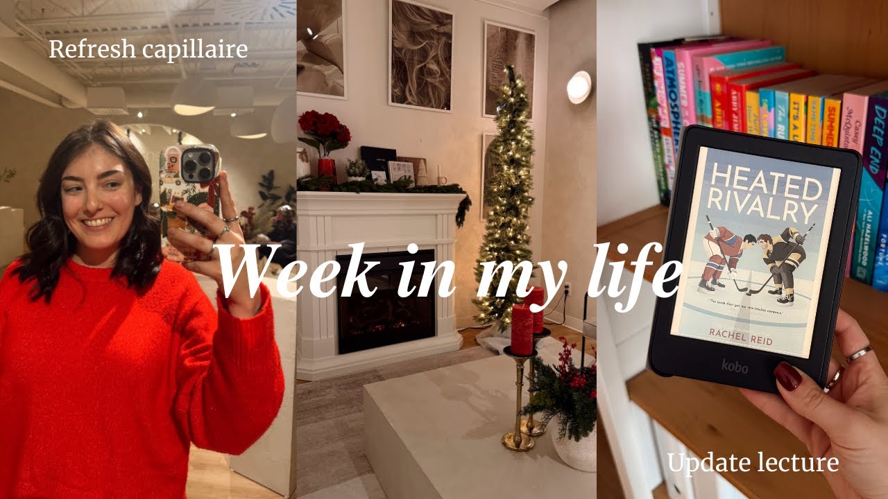 Weekly vlog : Refresh capillaire pour les fêtes, Update lecture & Unboxing PR🎄❤️