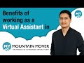 Benefits of working as a virtual assistant in my mountain mover