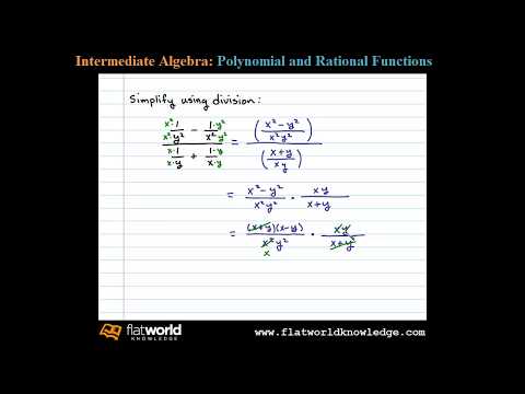Simplify a Complex Fraction - Algebra fwk IA 04-0602