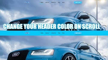 How to change your header color on scroll with elementor pro (no css)
