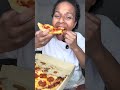 Pizza and butter chicken #mukbang #shorts