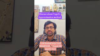 Vogel’s Approximation Method Explained Fast | Transportation Problem Trick #OR #OperationsResearch