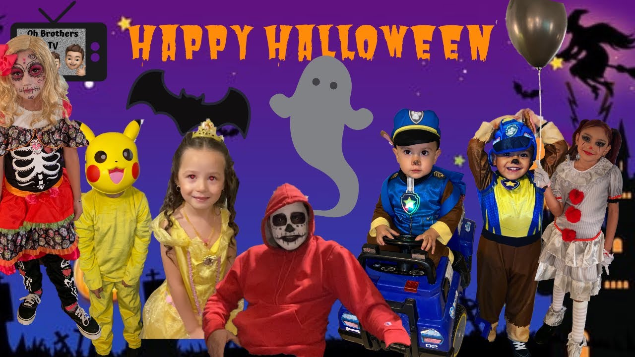 OhBrothersTV HALLOWEEN VLOG | Halloween Party | Family fun | Costume RUNWAY
