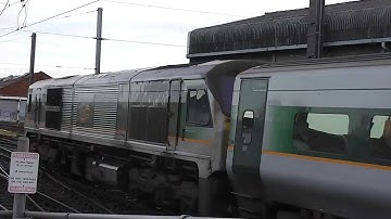 NIR class 201 (8208) + Enterprise (9002) - Connolly Station, Dublin
