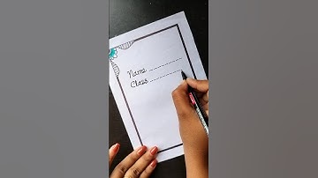 Front Page Design/Assignment Front Page Design/Project File Decoration#shorts#viral