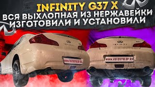 Infinity G37x. Изготовление и установка трассы из нержавеющей стали