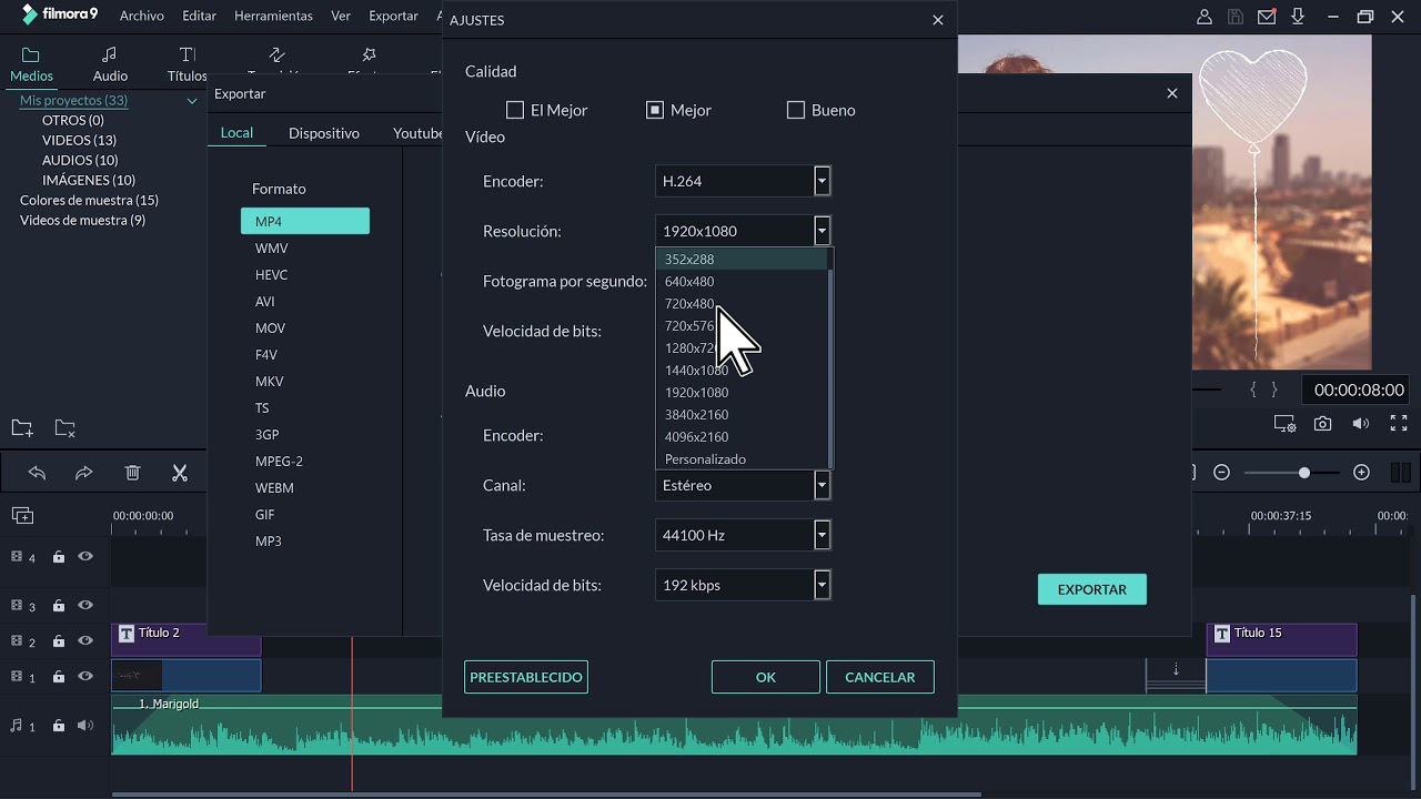 Como Exportar Un Video En Filmora 2019 Youtube