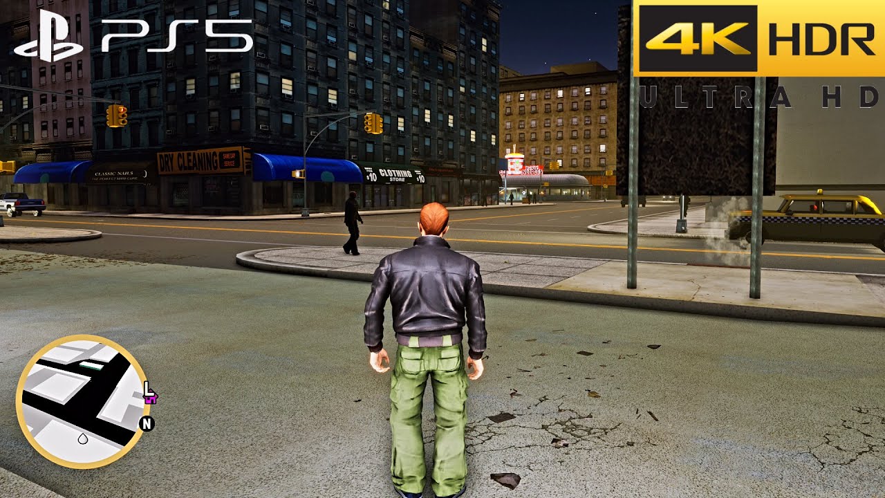 GTA 3: The Definitive Edition (PS5) HDR 4k/60FPS Gameplay