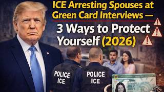 ICE Arresting Spouses at Green Card Interviews — 3 Ways to Protect Yourself (2026)