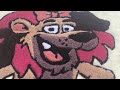 Cute Lion Tufted Rug | Handmade Lion Rug with Pink Hair