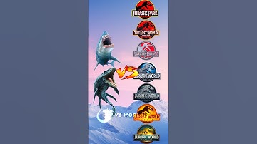 Megalodon & Mosasorus 🆚 Jurassic franchise All Dinosaurs