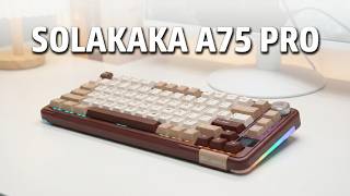 SOLAKAKA A75 PRO Milky Brown Version Keyboard Showcase