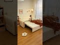 1 秒でベッドに変身！コンパクトだけど広々寝れる #tiaro #tiarosmartfurniture #fyp #sofabed #sofa #shortsvideo