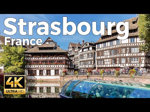 Strasbourg, France Walking Tour (4k Ultra HD 60fps) – With Captions