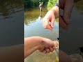 Jacob's FIRST smallmouth! #fishing #shorts #creekfishing