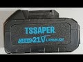 Bateria Tssaper por dentro.