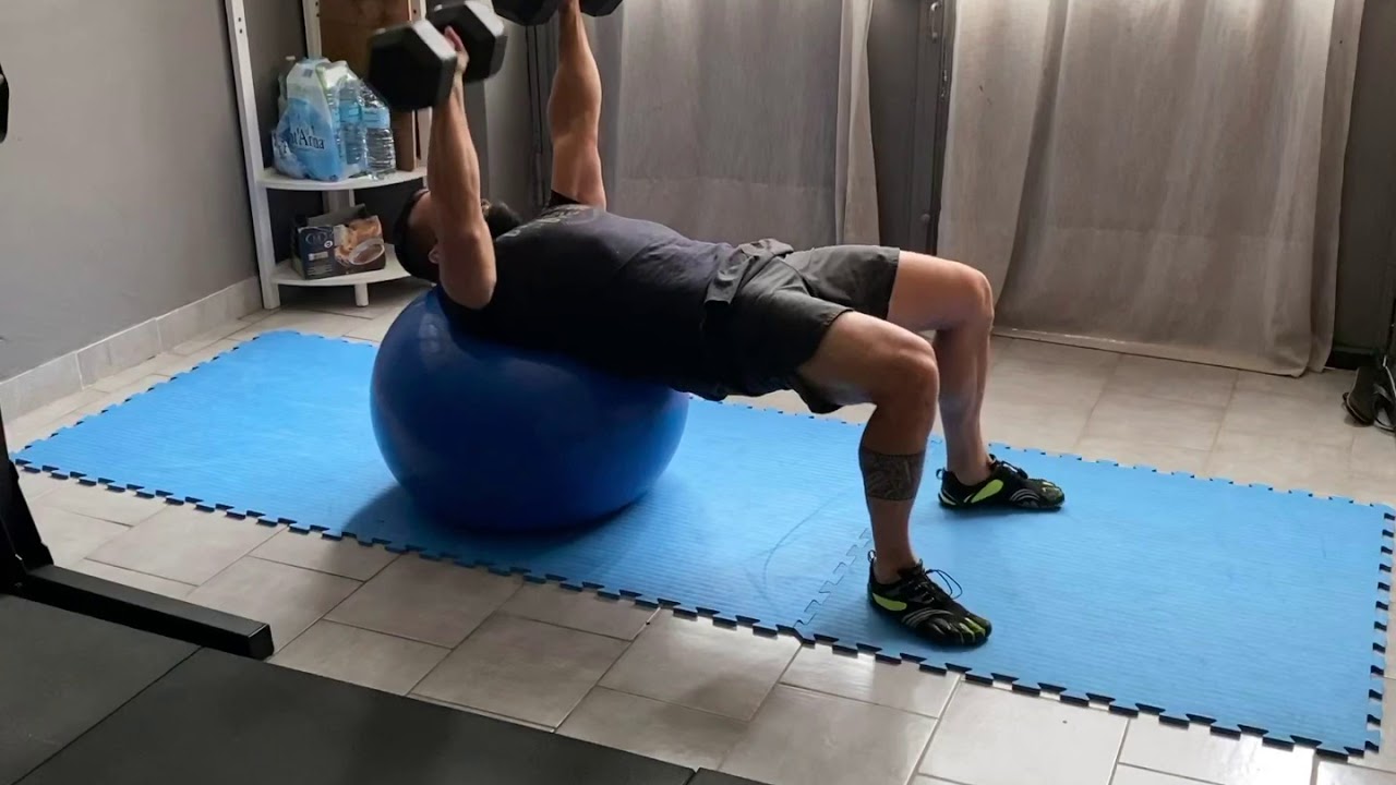 Shoulder Press With Swiss Ball YouTube