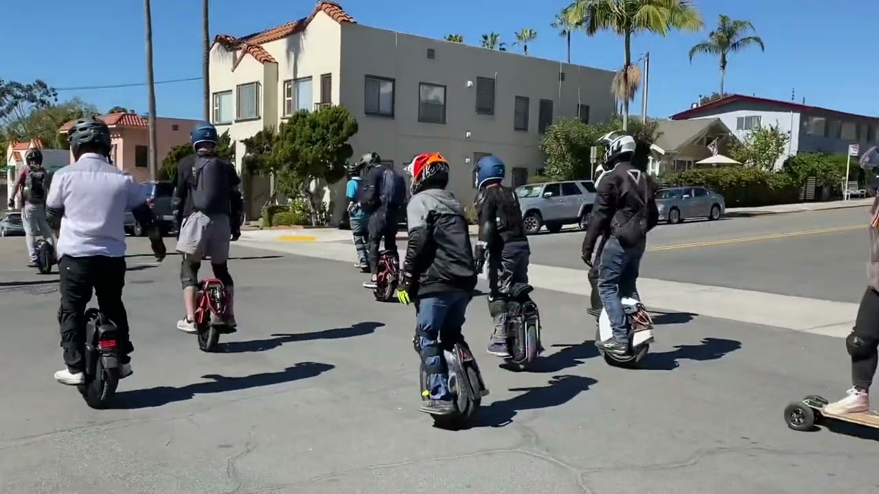 Eevees S20 eagle demo/electric unicycle group ride