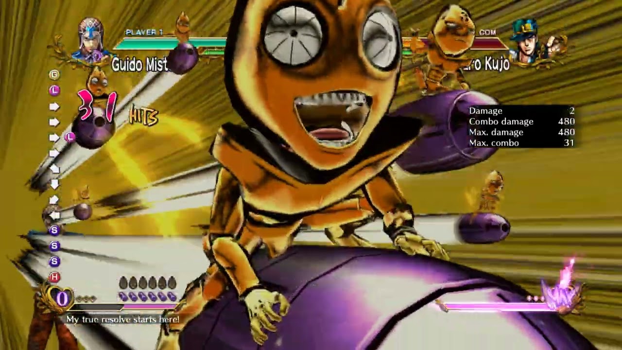 Jojo All Star Battle: The REAL Mista Combo