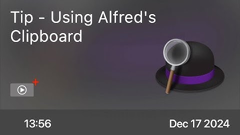 Tip - Using Alfred