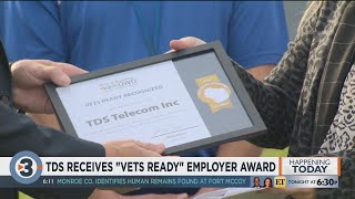 TDS receives 'Vets Ready' employer award