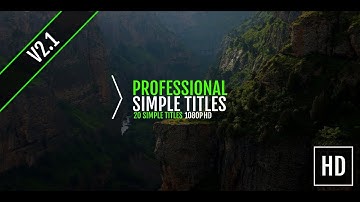 Blender Simple Animated titles V2 Preview Release | Title Animation pack opener