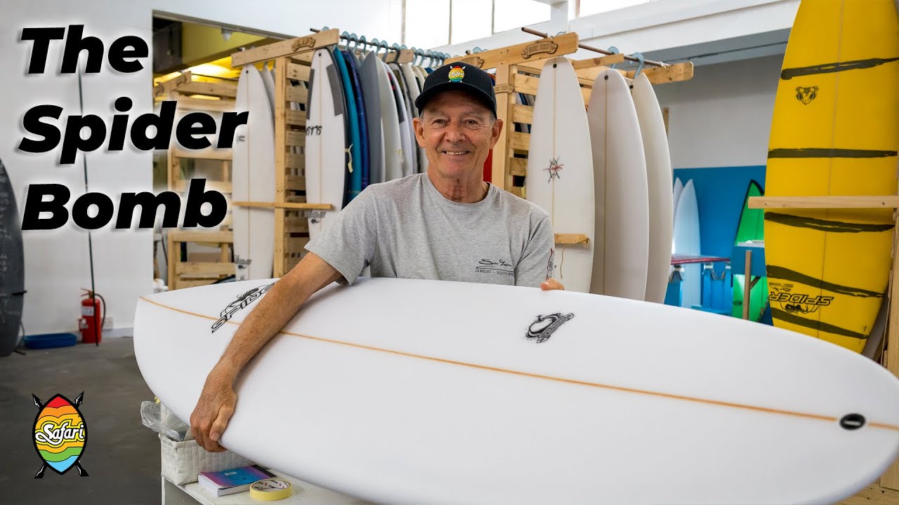 The Spider Bomb Surfboard #surboardshorts - YouTube