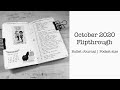 October 2020 Flip Through | Bullet Journal | Pocket size