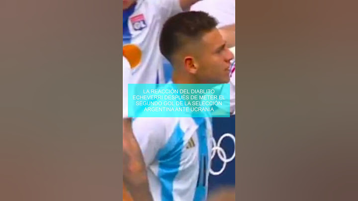La reacción del Diablito Echeverri después de meter el segundo gol de la Selección argentina ante Uc