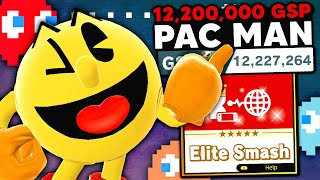 This is what a 12,000,000 GSP PAC MAN looks like in Elite Smash
