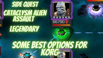 MCOC How to beat Korg | Legendary | Side Quest Cataclysm Alien Assault | Marvel Contest of Champions