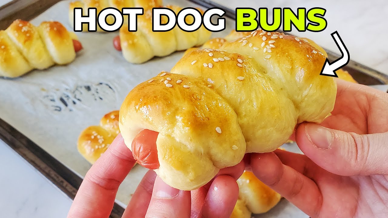 Super Soft and Fluffy Chinese Hot Dog Buns Recipe YouTube